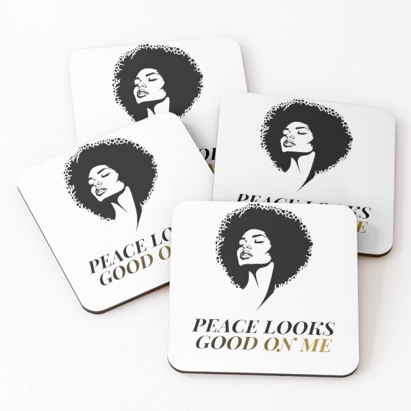 Item preview, Peace Looks Good on Me | Self-Love & Inner Peace Quote designed and sold by Miss Lotus Studio.