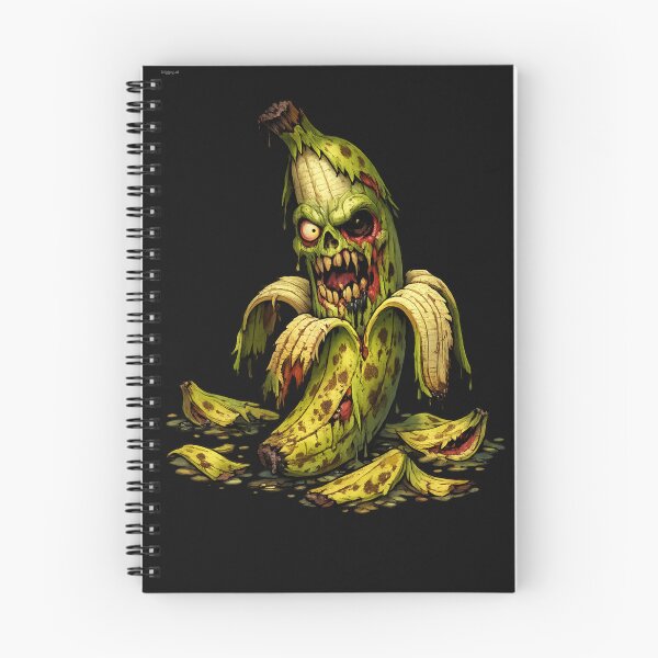 Item preview, Zombie Banana Cartoon – Creepy Undead Fruit Character designed and sold by BoB-66.