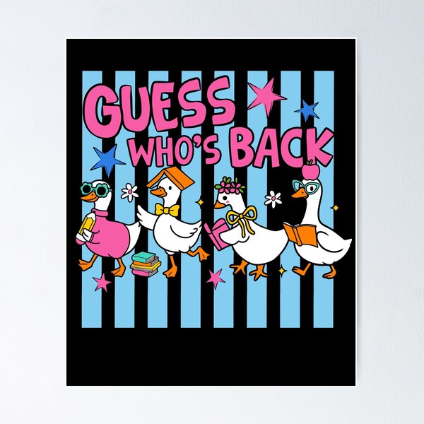 Item preview, Guess Whos Back Goose Back to School Kids designed and sold by KroghDs.