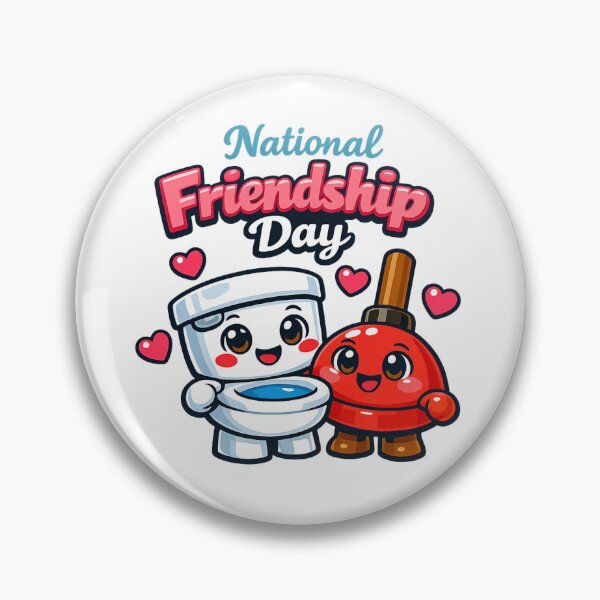 Item preview, Cute Toilet & Plunger Best Friends | Kawaii Bathroom Humor Sticker designed and sold by SpEnMa-Holidays.