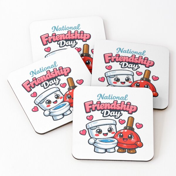 Item preview, Cute Toilet & Plunger Best Friends | Kawaii Bathroom Humor Sticker designed and sold by SpEnMa-Holidays.