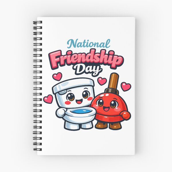 Item preview, Cute Toilet & Plunger Best Friends | Kawaii Bathroom Humor Sticker designed and sold by SpEnMa-Holidays.