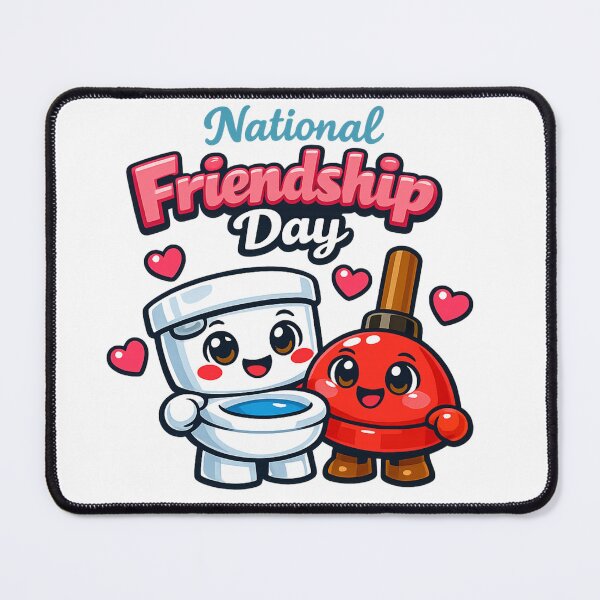 Item preview, Cute Toilet & Plunger Best Friends | Kawaii Bathroom Humor Sticker designed and sold by SpEnMa-Holidays.