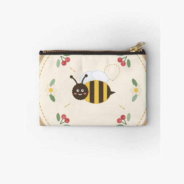 Item preview, Bee Kind Embroidered Bumblebee Floral Wreath Cottagecore designed and sold by AHK18.