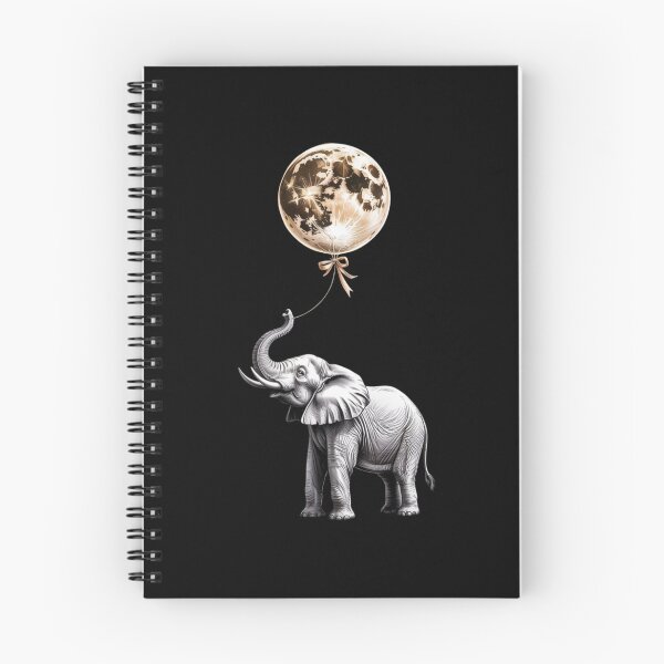 Item preview, a magnificent african elephant and moon designed and sold by 123ks.