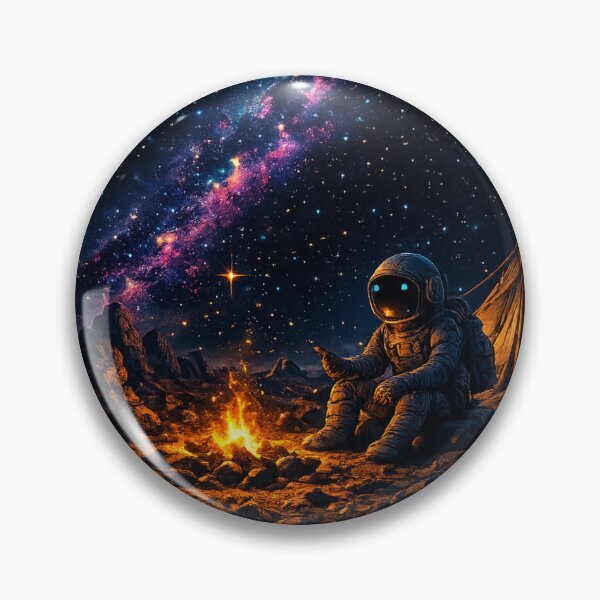 Item preview, Lonely Astronaut Camping Under Cosmic Sky designed and sold by Houldi.