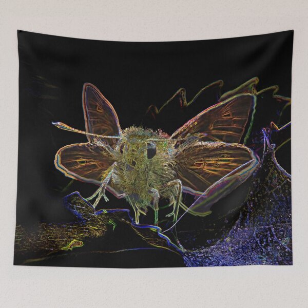 Item preview, Neon Butterfly Resting on Leaf designed and sold by tonivainio.