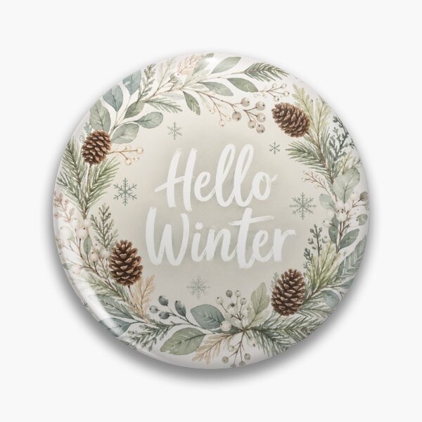 Aperçu de l'œuvre Hello Winter Botanical Wreath créée et vendue par Ioanna-Studio.