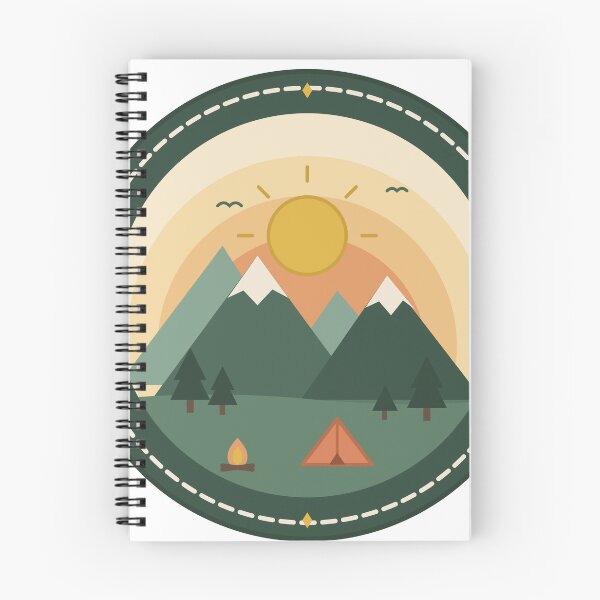 Item preview, Retro Mountain Trail Badge Camping Adventure Patch designed and sold by AHK18.