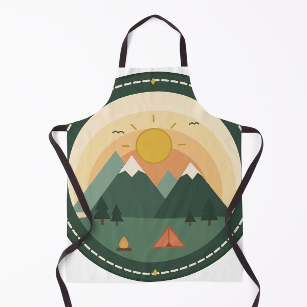 Item preview, Retro Mountain Trail Badge Camping Adventure Patch designed and sold by AHK18.