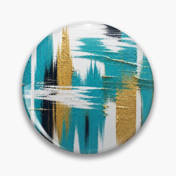 Item preview, Gold & Teal Skyline – Modern Abstract Cityscape designed and sold by Ingorgia Studio.