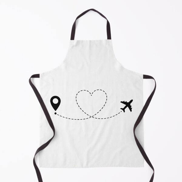 Item preview, Airplane Travel Heart Trail with Location Pin Wanderlust Gift designed and sold by raedattia.