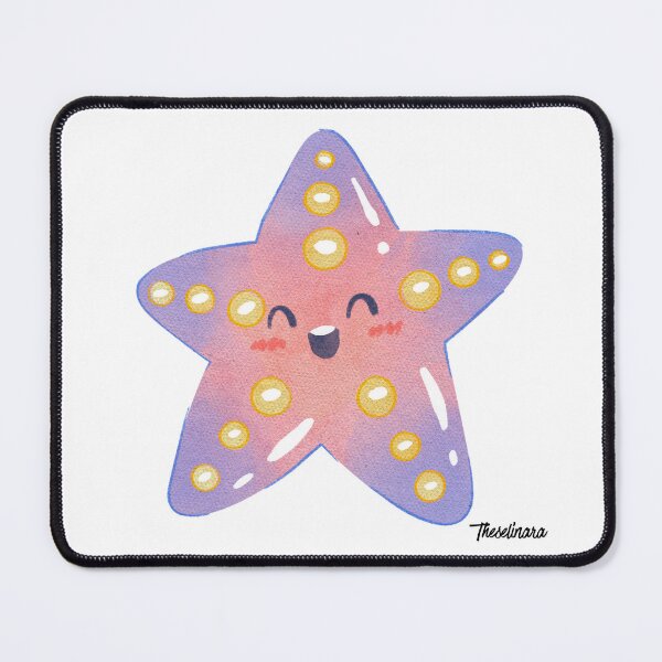 Item preview, Cute Pink and Purple Kawaii Starfish - Ocean Friends designed and sold by Theselinara.