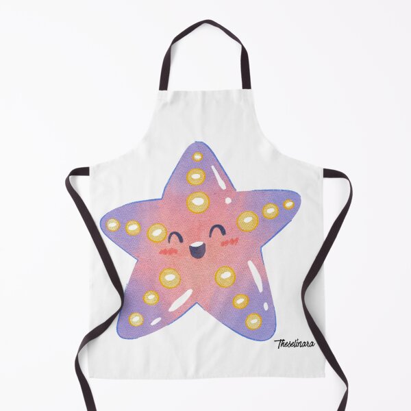 Item preview, Cute Pink and Purple Kawaii Starfish - Ocean Friends designed and sold by Theselinara.