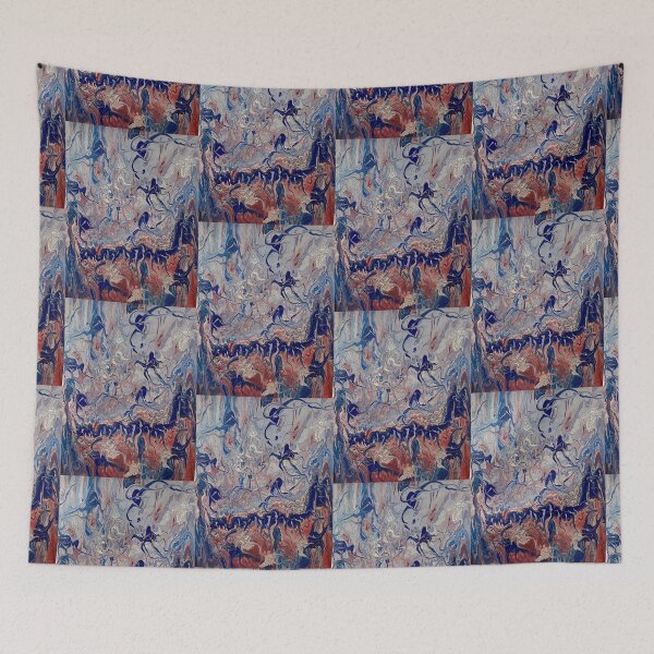 Item preview, Mythical Nymphs Abstract Red white and blue  designed and sold by Colorsoflove613.