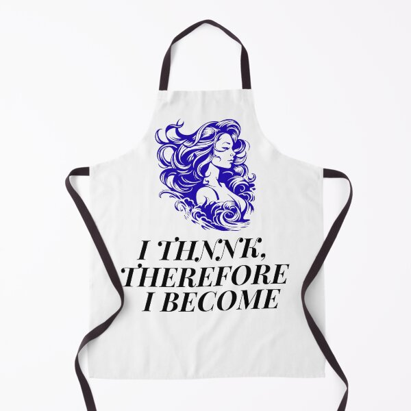 Item preview, I Think, Therefore I Become | Mindset & Personal Growth Quote designed and sold by Miss Lotus Studio.