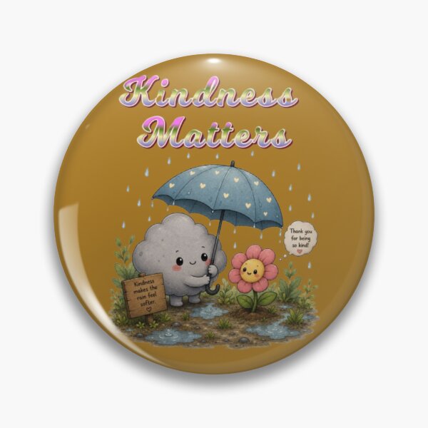 Item preview, Kindness Matters Cute Cloud Holding Umbrella for Flower Art designed and sold by Miheerala.
