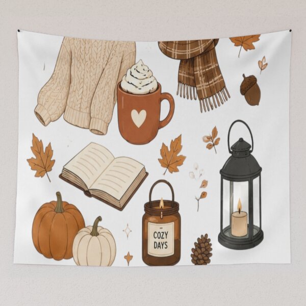 Item preview, Cozy autumn vibes pattern designed and sold by urbanshop7.