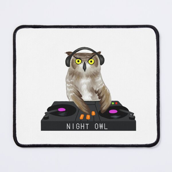 Item preview, Night Owl DJ designed and sold by StephPeacockArt.
