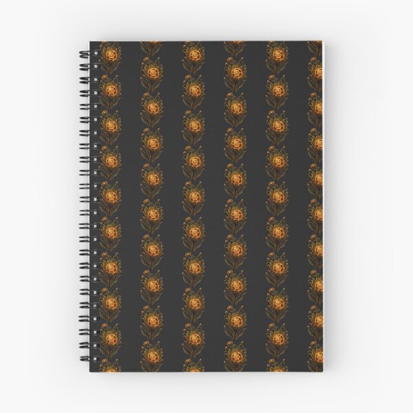Item preview, Golden Mexico Soccer Flower with Nopal Cactus | Aztec Botanical Digital Illustration designed and sold by MonsoonInkX.