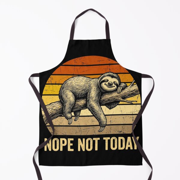Item preview, Nope Not Today Sloth | Funny Lazy Sloth Vintage Retro | Introvert Animal Lover | Cute Sloth Humor Gift designed and sold by Maravillio.