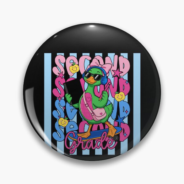 Item preview, Cool Skateboard Duck Second Grade Back to School Girls designed and sold by KroghDs.