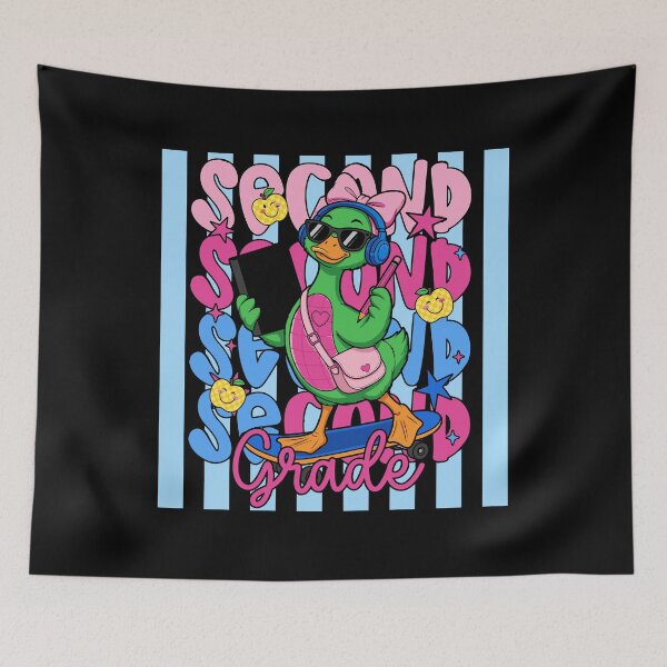 Item preview, Cool Skateboard Duck Second Grade Back to School Girls designed and sold by KroghDs.
