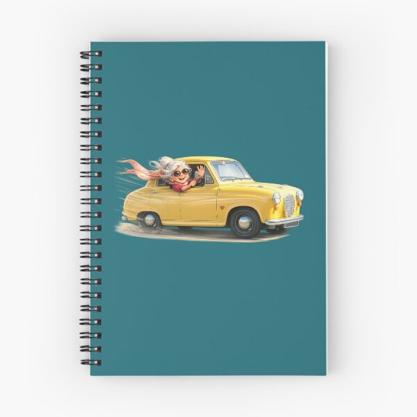 Item preview, Cool Granny in Her Austin A35 — A Little Old Lady Cartoon designed and sold by kornkobart.