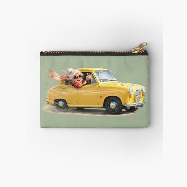 Item preview, Cool Granny in Her Austin A35 — A Little Old Lady Cartoon designed and sold by kornkobart.