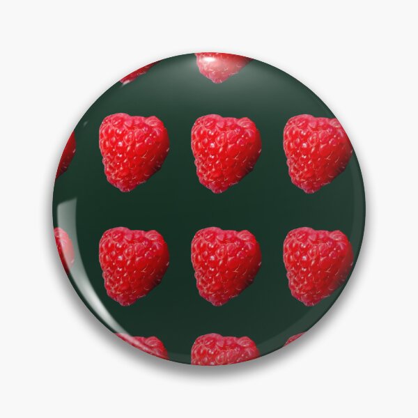Item preview, Raspberry on green background designed and sold by happytraveller1.