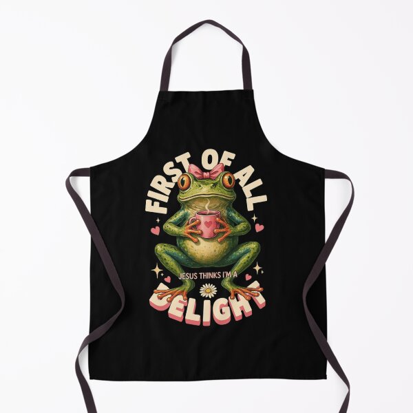 Item preview, First Of All Jesus Thinks I'm A Delight Frog Coffee Meme, Christian Frog designed and sold by Dabbing Turtle Designs.