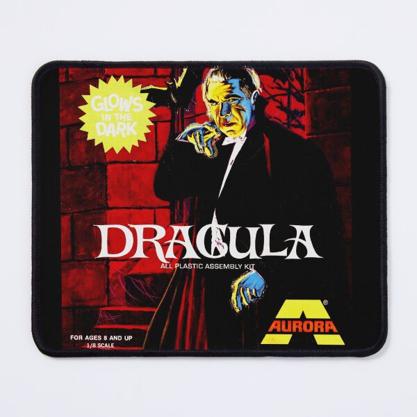 Item preview, Dracula model kit box art designed and sold by The Retromotel.