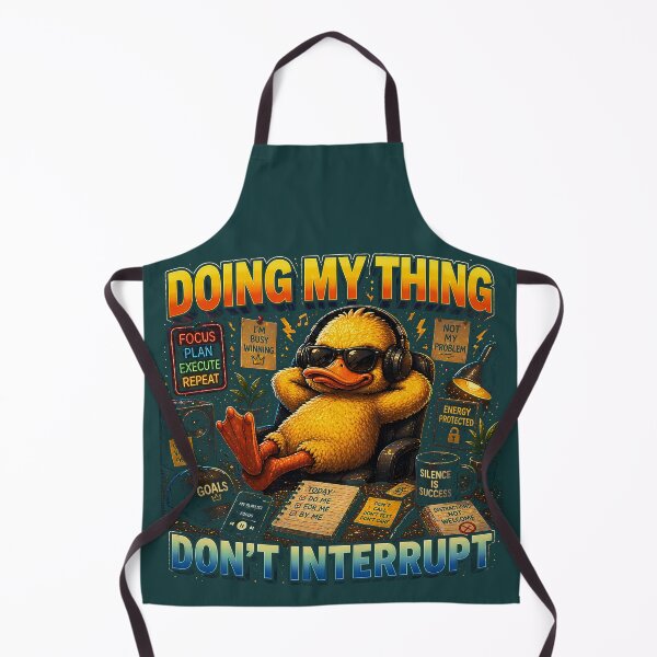 Item preview, Doing My Thing Don't Interrupt Funny Duck T-Shirt | Introvert Duck | Chill Duck Cartoon | Productivity Meme | Cute Streetwear designed and sold by FunkyVista.