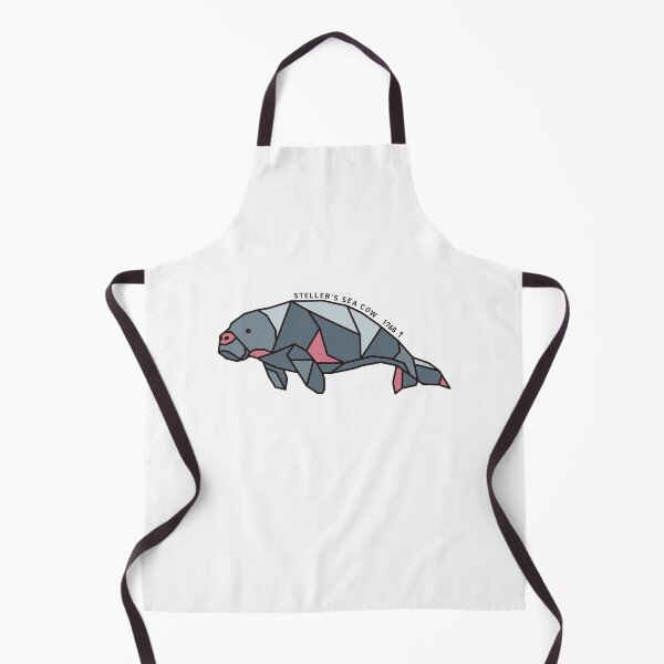 Item preview, Geometric Steller's Sea Cow - Dusty Rose Accent designed and sold by AnimalsKnowAll.