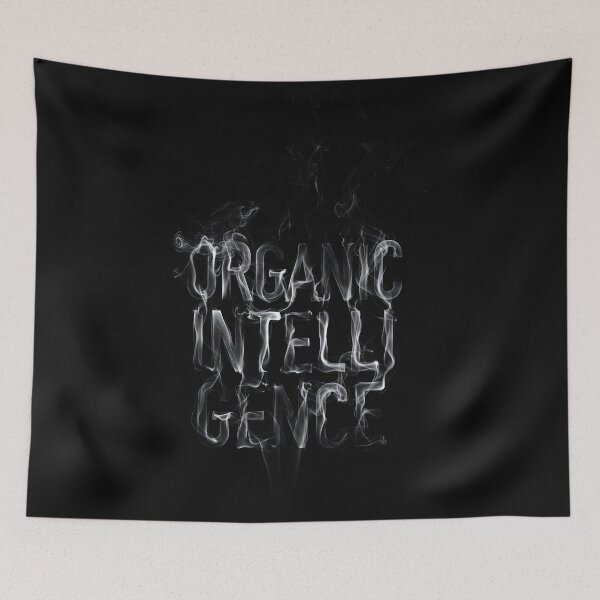 Item preview, Organic Intelligence Smoke Typography Tee designed and sold by cabana.space.
