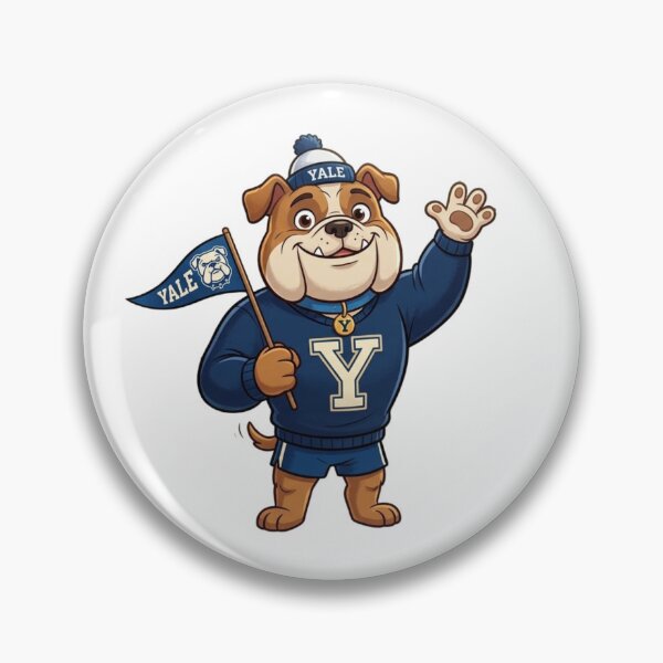 Item preview, Yale Bulldog Mascot Cartoon College Spirit designed and sold by ExploreAura Studio.
