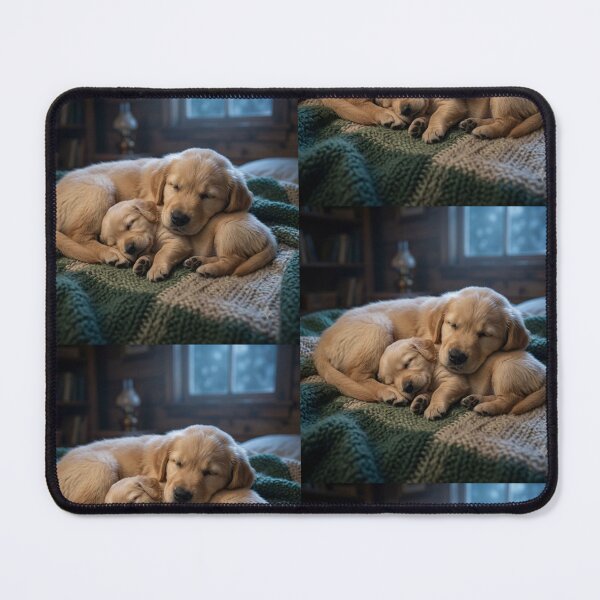 Item preview, Sleeping Golden Retriever Puppies. designed and sold by JoyNest = "The nest of joy".