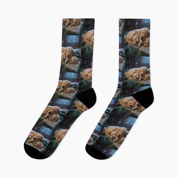 Item preview, ​Sleeping Golden Retriever Puppies. designed and sold by JoyNest = "The nest of joy".