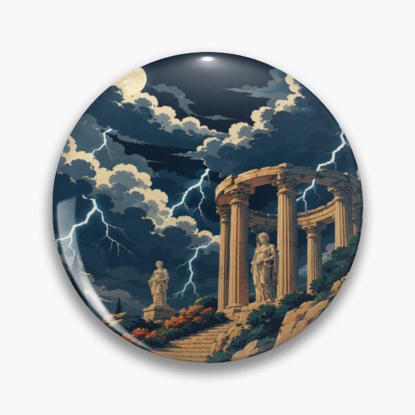 Item preview, RAY Olympus Storm | Greek Mythology Lightning Temple Aesthetic T-Shirt designed and sold by RAYapparel.