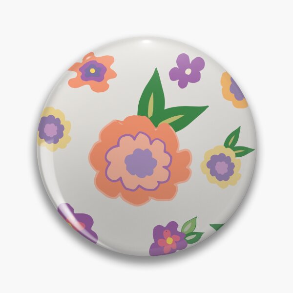 Item preview, Crazy Orange and Purple Flowers designed and sold by Nana Dancer Designs.