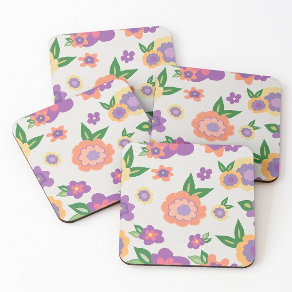 Item preview, Crazy Orange and Purple Flowers designed and sold by Nana Dancer Designs.