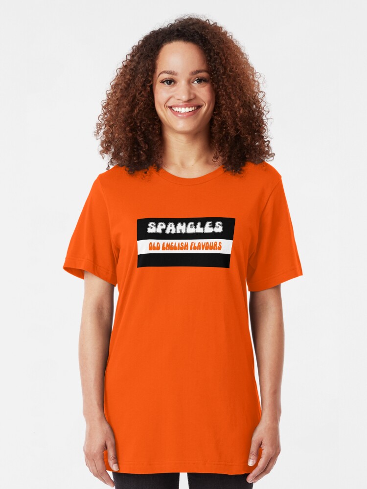 Alternate view of Old English Spangles 1970s retro boiled sweets Slim Fit T-Shirt