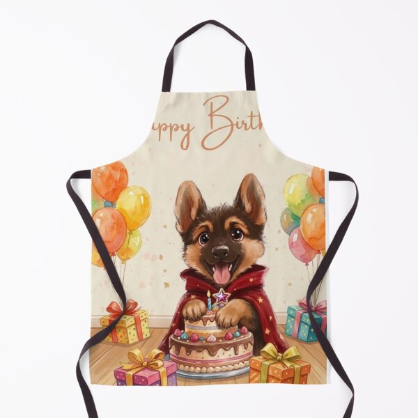 Item preview, Cute German Shepherd Puppy Birthday Card - Magical Happy Birthday Dog designed and sold by SilentFlower.