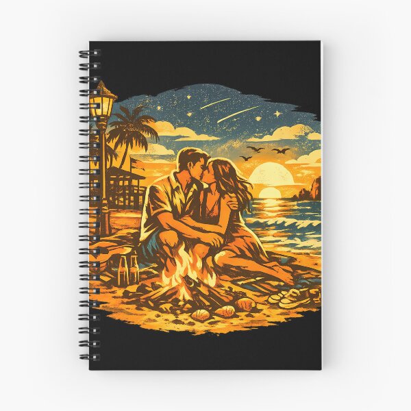 Item preview, Surf Couple Vintage Beach Vacation Couple designed and sold by OliviaHayesArt.