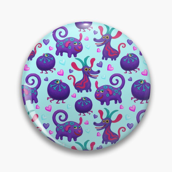 Item preview, Stay Weird Society - Whimsical Fantasy Creatures Seamless Pattern designed and sold by PatykArt.