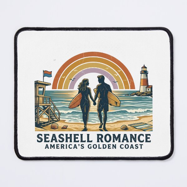 Item preview, Surf Couple Anniversary Beach Trip Gift for Couples designed and sold by OliviaHayesArt.