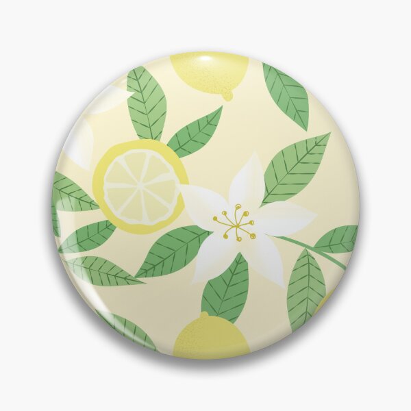 Item preview, Lemon Blossom Pattern  Citrus Floral , Butter Yellow Botanical Summer Design designed and sold by anigui.