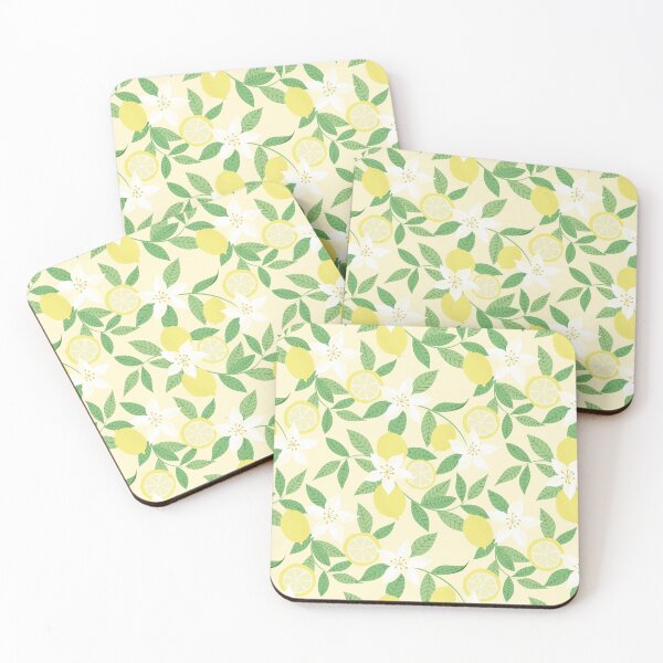 Item preview, Lemon Blossom Pattern  Citrus Floral , Butter Yellow Botanical Summer Design designed and sold by anigui.