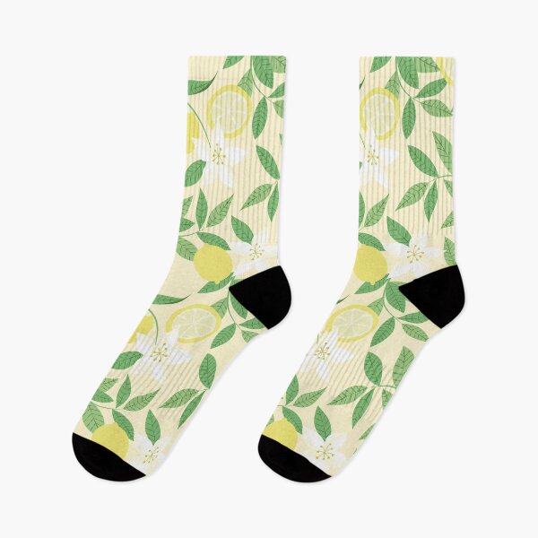 Item preview, Lemon Blossom Pattern  Citrus Floral , Butter Yellow Botanical Summer Design designed and sold by anigui.