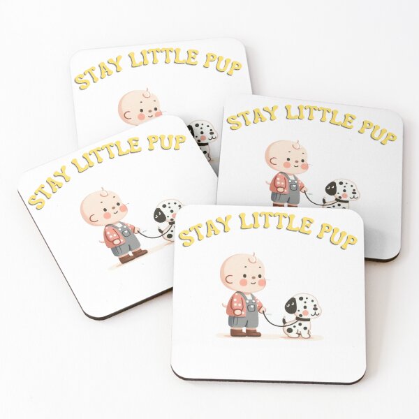 Item preview, Stay Little Pup – Girl and Dalmatian Puppy Watercolor Illustration designed and sold by MULEWASTUDIOS.
